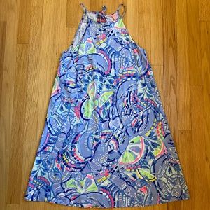 Lilly Pulitzer Margot Swing Shift Dress Size Small in Blue Peri Pinch Pinch
